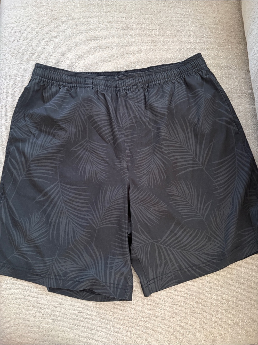 Chubbies Men’s Black Palm-Print Hybrid Shorts